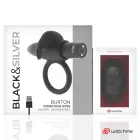 Black&Silver Burton vibruojantis penio žiedas su WatchMe nuotolinio valdymo laikrodžiu – juodas — Nuotrauka 5