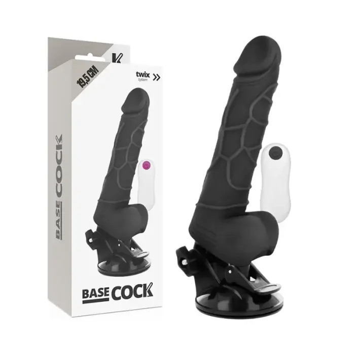 BASECOCK Remote Control гибкий вибратор – 19.5 см (7.7″) – черный