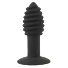 Black Velvets Twist Butt Plug – 10.7 cm – Black Photo