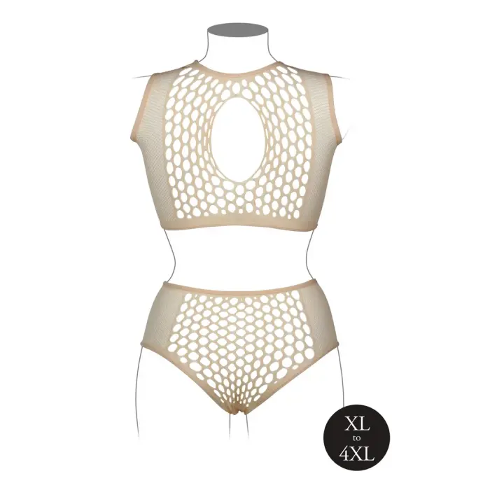 Duo Net Key-Hole Bra Set - Queen Size Photo