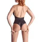 Samantha bodijs ar wet look detaļām – melns – L Foto 3