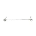 Adjustable Nipple Clamps with Rings and Chain – Silver — Photo 7