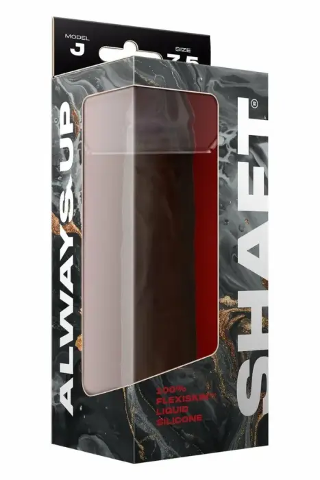 SHAFT Model J 7.5" Šķidrā Silikona Intīmā Ierīce Mahagonija Krāsa