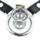 Cone Cell – male-to-female metal chastity device – adjustable elastic belt – 85–130 cm waist — Photo 3