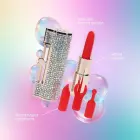 Dimanta lūpu krāsas vibrators ar 4 uzgaļiem – 2.8 cm – irizējošs — Foto 2