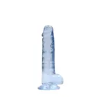 Realistlik dildo munanditega – 17 cm (6.7″) – Sinine — Foto 2