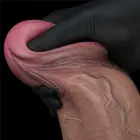 LoveToy – dual-layer silicone cock XXL – realistic extra-large dildo with suction cup and balls – 33 cm (13'') — Photo 7