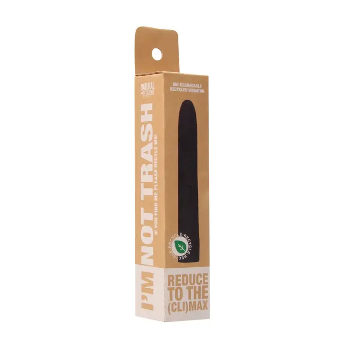 Biodegradable Vibrator – 18 cm (7″) – Black