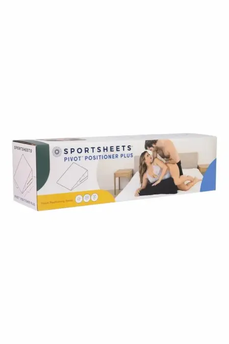 Sportsheets Pivot Positioner Plus – pleišto formos putų atraminis pagalvėlis – 76 x 61 x 31 cm