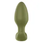 FORTO Vibrating Anal Plug – anālais spraudnis – silikons – zaļš – 10 režīmi — Foto 3