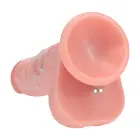Realistlik kahe tihedusega tõukuv vibraator – 17.8 cm (7″) – nahavärv — Foto 4