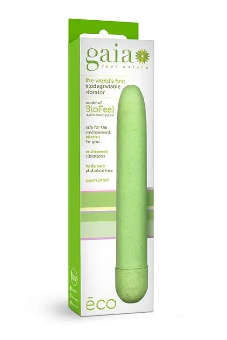 GAIA ECO VIBE Slim вибратор – зеленый