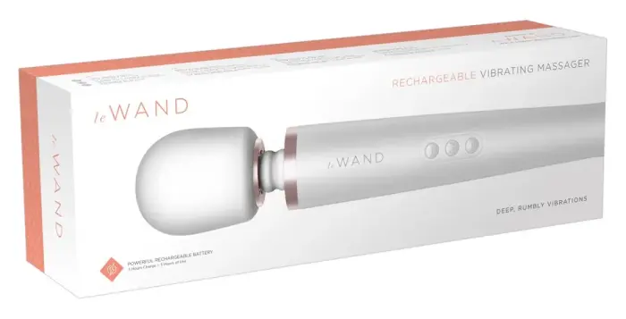 le Wand Pearl White wand вибратор – 34 cm (13.4″)
