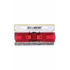 Sportsheets Ex's and Oh's Bound and Belted – faux leather restraint belt – red/black – adjustable — Photo 1