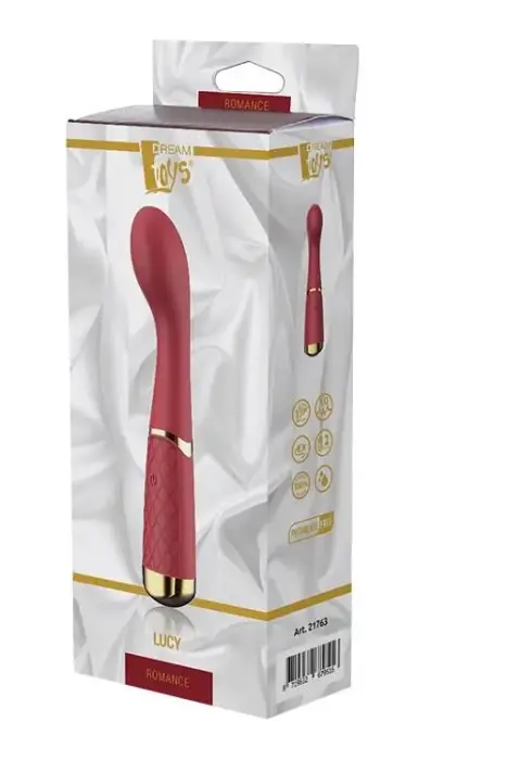 Romance Lucy G-punkta vibrators – 18 cm – sarkans