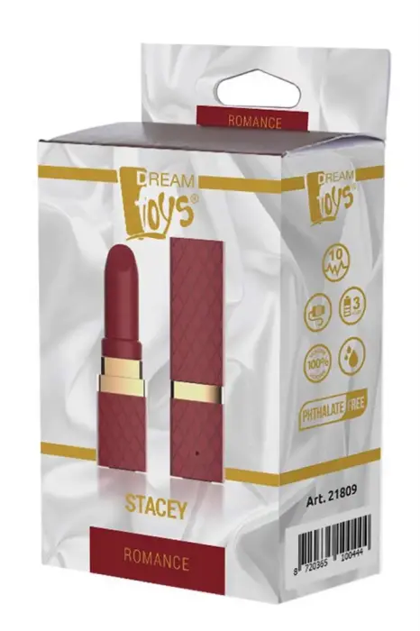 Romance Stacey Lipstick Vibrator – 18 cm (7″) – Burgundy Red
