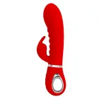 PRETTY LOVE Prescott Red Rabbit Vibrator – 18 cm — Photo 5