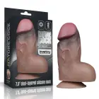LoveToy Dual Layered Platinum Silicone Cock – realistlik kahekihiline dildo – silikoon – 17,8 cm — Foto 1