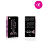 Ibiza Nebula Series Model 1 Intimate Glass Plug – 10.5 cm (4.1″) – Pink — Photo 7