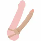 ToyJoy Get Real Double Trouble silikona divpusējs dildo – 16 cm (6.3″) – Miesas krāsa — Foto 2