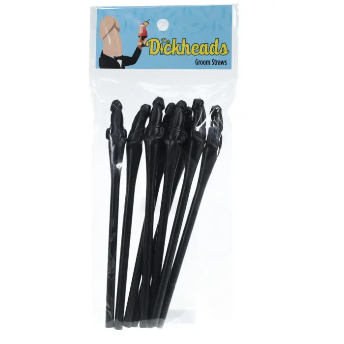 Groom Straws - Black Foto 2