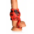 XR Brands Hell Hound Silicone Ball Stretcher Sleeve – Red — Photo 9