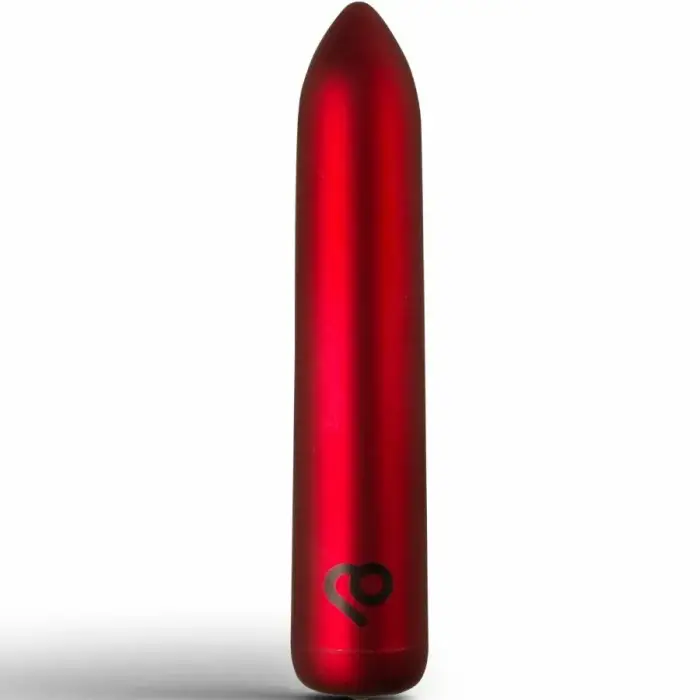 Rocks-Off uzlādējams lodes vibrators – 9 cm (3.5″) – sarkans