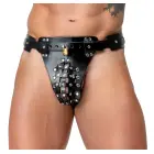 ZADO Leather Men's Jockstrap – Black — Photo 2