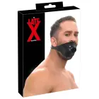 LateX – lateksa maska ar atvērtu mutes aizbāzni – melna — Foto 1
