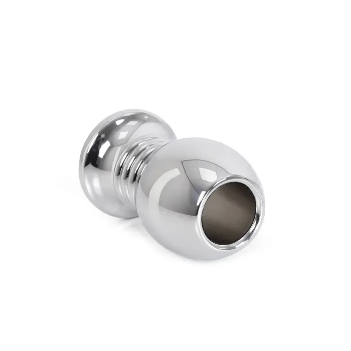 Hollow Ribbed Anal Plug – 7 cm