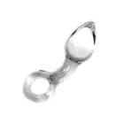 Kiotos stikla dildo – 14.5 cm (5.7″) – Caurspīdīgs — Foto 1