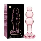 Ibiza Nebula Series Model 1 Intimate Glass Plug – 10.5 cm (4.1″) – Pink — Photo 1