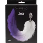 Анальная пробка Diamond Galaxy Purple Фото num