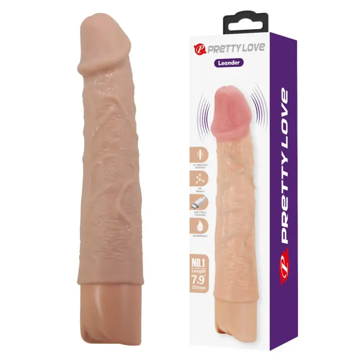 Pretty Love Leander реалистичный вибратор – 20 cm (7.9″)