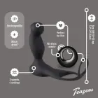 Teazers dzimumlocekļa un sēklinieku gredzens ar prostatas vibratoru un tālvadības pulti – 7 cm – 3 cm — Foto 15