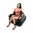 WHIPSMART Inflatable Bondage Chair – vibrating system – black – 66×85 cm — Photo 2