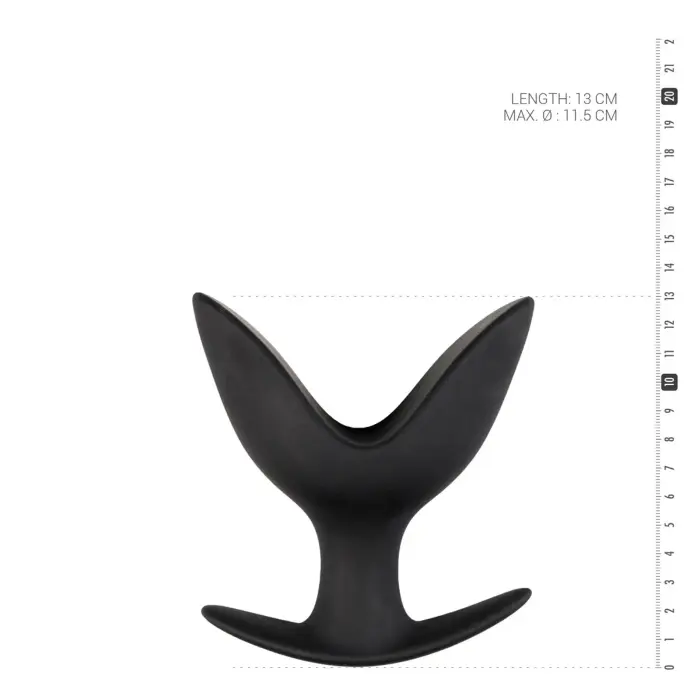 Anchor-shaped Anal Plug – L – Black
