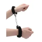 Pleasure Furry Handcuffs – Black — Photo 7