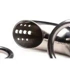 Lockable Stainless Steel Chastity Cage with 3 Rings — Photo 4
