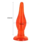 BAILE Red Soft Touch Anal Plug – 14.2 cm – Red — Photo 5