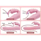 Hannah truša vibrators ar mēles stimulatoru – 18 cm (7″) – rozā — Foto 8