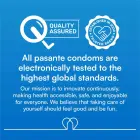 Pasante Ribbed Passion rievoti prezervatīvi – 3 gab. Foto 4