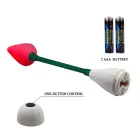 BAILE stimulējošais mīlestības bultas vibrators – lokāms – 18 cm (7″) – sarkans Foto 6