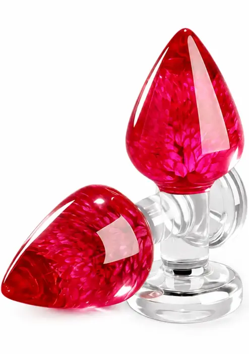 Bloomé by TOYJOY Bachelors Button – resin anal plug with real flowers – M