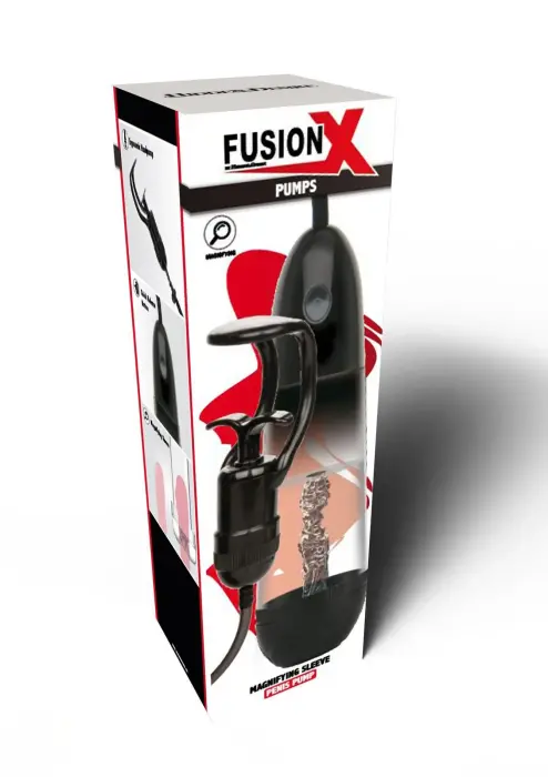 Hidden Desire Fusion X вакуумная помпа с увеличительной насадкой – черный