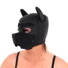 Neopreno šuniuko BDSM kaukė – juoda – XL — Nuotrauka 9