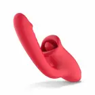 Teazers Multi-Function Vibrating Massager with Clitoral Stimulator – 20 cm (7.9″) – Pink — Photo 7