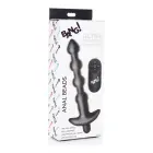 Vibrating Silicone Anal Beads with Remote Control – 18 cm – Black — Photo 1