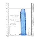 Taisns reālistisks dildo ar piesūcekni – 25 cm (9.8″) – Caurspīdīgs Foto 5