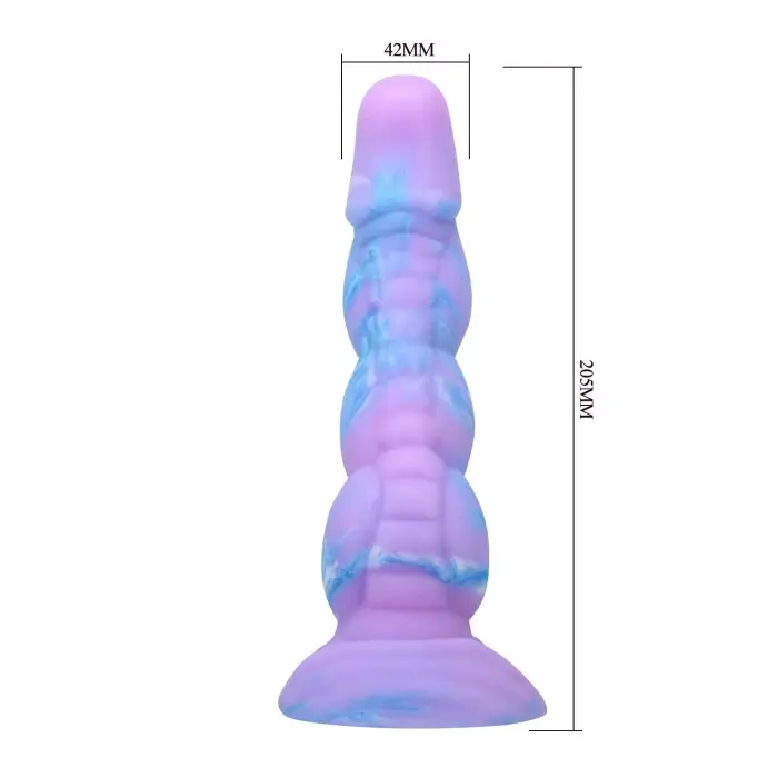 Power Monsters Alien rievots dildo – 20.5 cm (8″) – Silikons Foto 8